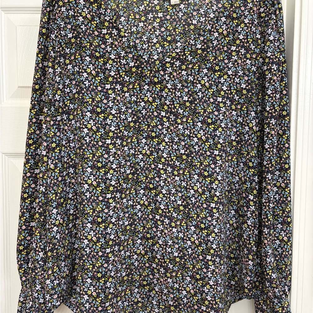 Loft Floral Long Sleeve Blouse